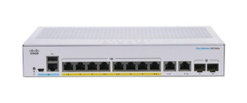 CBS350-8S-E-2G-NA | CISCO | Business Cbs350-8S-E-2G Ethernet Switch 2 Ports Manageable 3 Layer Supported Modular 10 Sfp Slots 11.90 W Power Co
