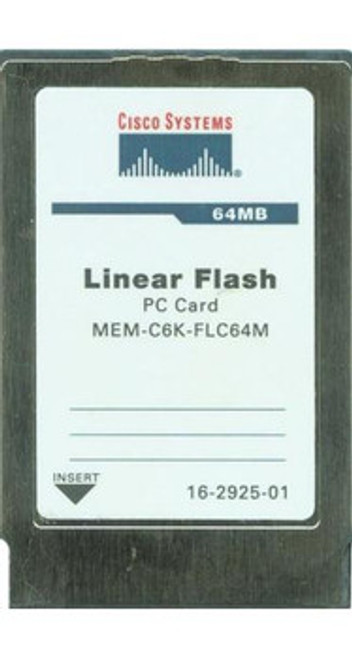16-2925-01 | CISCO | 64Mb Flash Linear Pcmcia