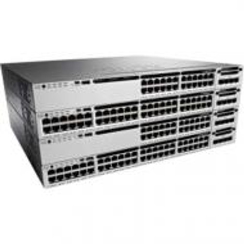 WS-C3850-48F-S | Cisco | Catalyst C3850 48-Ports Manageable 48 x POE+ 10/100/1000Base-T PoE Ports Rack-mountable Ethernet Switch
