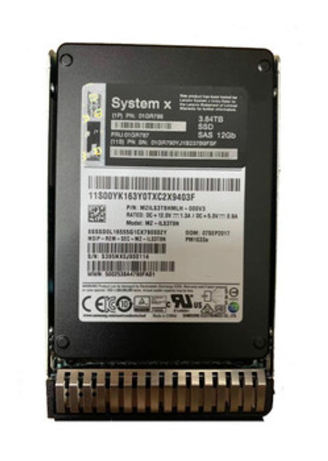 01PE985 | Lenovo | 3.84TB MLC SAS 12Gbps SFF G3 2.5-inch Internal Solid State Drive (SSD)