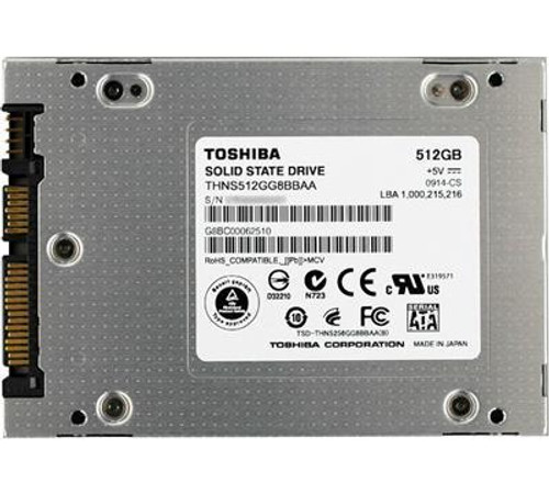 THNS512GG8BB | Toshiba | Hg2 Series 512Gb Mlc Sata 3Gbps 2.5-Inch Internal Solid State Drive (Ssd)