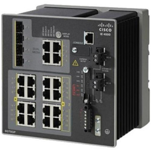 IE-4000-16T4G-E | CISCO | 16 Fe Copper Dl Ports 4 Ge Combo Ul Ports Industrial Ethernet Switch W/Fpga