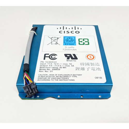 Air-1520-Batt-6Ah | Cisco | 1520 Series Battery Backup Air-1520-Batt-6Ah | Cisco | 1520 Series Battery Backup