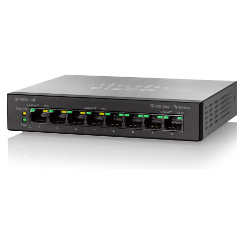 Sf100D-08P-Na | Cisco | Sf100D-08P 8-Port 10/100 Poe Desktop Swi
