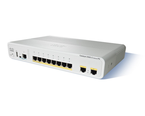Ws-C2960Cpd-8Tt-L= | Cisco | Catalyst 2960C Pd Switch 8 Fe, 2 X 1G, P