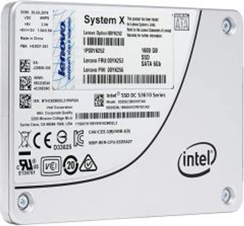00YK256 | Lenovo | 1.6TB SATA 6Gb/s 3.5-inch Solid State Drive