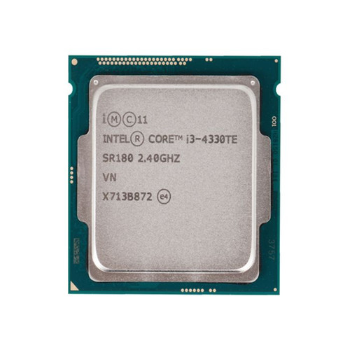 SR180 | Intel | Core i3-4330TE Dual Core 2.40GHz 5.00GT/s DMI2 4MB L3 Cache Socket FCLGA1150 Desktop Processor SR180 | Intel | Core i3-4330TE Dual Core 2.40GHz 5.00GT/s DMI2 4MB L3 Cache Socket FCLGA1150 Desktop Processor