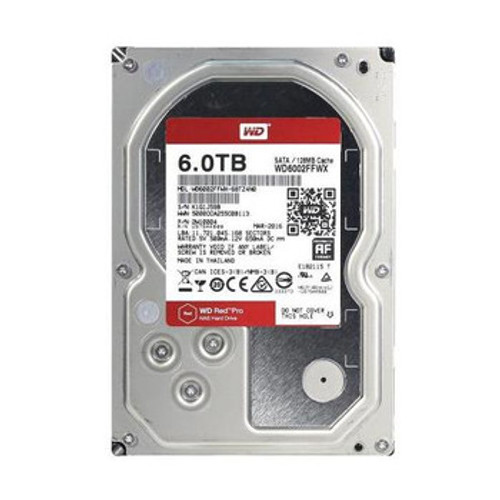 WD6002FFWX-68TZ4N0 | Western Digital | 6TB 7200RPM Sata 6.0 Gbps 3.5 128Mb Cache Red Hard Drive