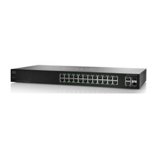 SF102-24-AR | Cisco | 24-Ports 10/100Base-TX Fast Ethernet 10/100/1000Base-T Gigabit Rack-mountable Switch