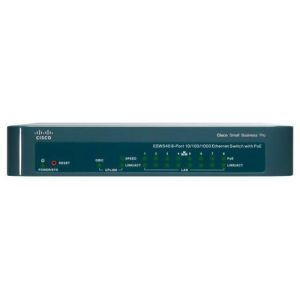 ESW-540-8P-K9 | Cisco | ESW-540-8P Ethernet Switch with PoE 1 x SFP (mini-GBIC) Shared 8 x 10/100/1000Base-T LAN, 1 x 10/100/1000Base-T