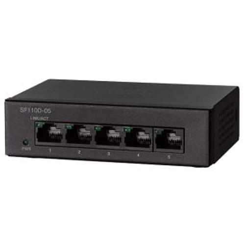 SF110D-05 | Cisco | Small Business SF110D 5-Port x 100Base-TX RJ-45 Unmanaged Network Switch