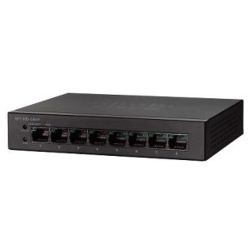 SF110D-08 | Cisco | Small Business SF110D 8-Port x 100Base-TX RJ-45 Unmanaged Wall-Mountable Desktop Switch