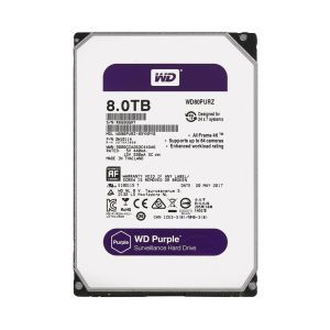 WD80PURZ | Western | Digital Purple Surveillance 8TB SATA 6Gb/s 5400RPM 128MB Cache 3.5-inch Internal Hard Drive