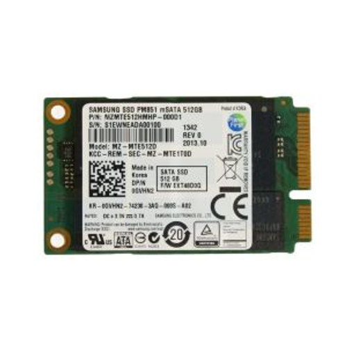 0GVHN2 | Dell | PM851 Series 512GB SATA 6Gbps mSATA Internal Solid State Drive by Samsung