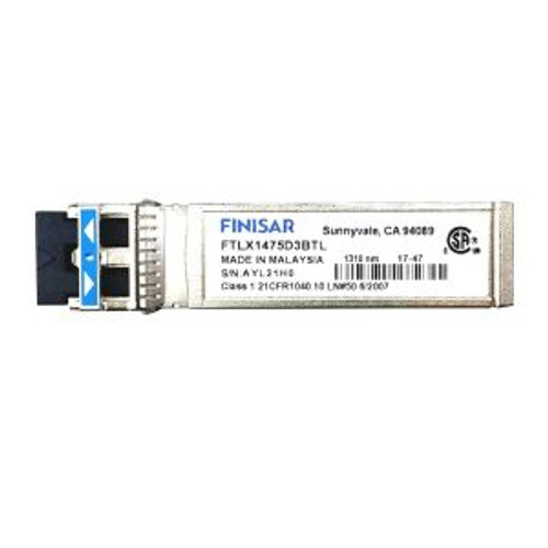 FTLX1475D3BTL | Finisar | 10Gb/s Single-Mode Datacom 10Km 1310nm Duplex LC SFP+ Transceiver Module FTLX1475D3BTL | Finisar | 10Gb/s Single-Mode Datacom 10Km 1310nm Duplex LC SFP+ Transceiver Module