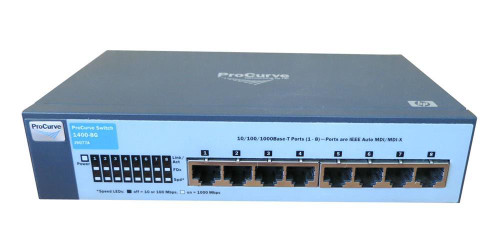 J9079AN | HP | ProCurve 1700-8 Managed Layer-2 Gigabit Ethernet Switch 7 x 10/100Base-TX LAN 1 x 10/100/1000Base-T LAN