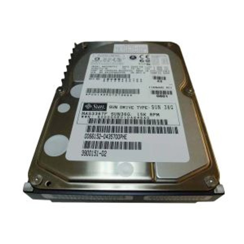 MAS3367FSUN36G | Sun | 36.4GB 15000RPM Fibre Channel 2GB/s Hot-Plug 3.5-inch Hard Drive MAS3367FSUN36G | Sun | 36.4GB 15000RPM Fibre Channel 2GB/s Hot-Plug 3.5-inch Hard Drive