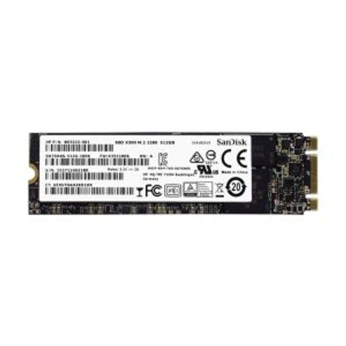 803222-001 | HP | 512GB TLC SATA 6Gbps M.2 2280 Internal Solid State Drive (SSD)