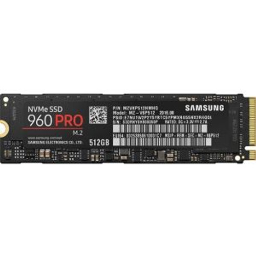 MZ-V6P512B/EC | Samsung | 960 PRO 512GB MLC PCI-Express Gen 3.0 x4 NVMe (AES 256-bit / TCG Opal 2.0) M.2 2280 Solid State Drive (SSD)