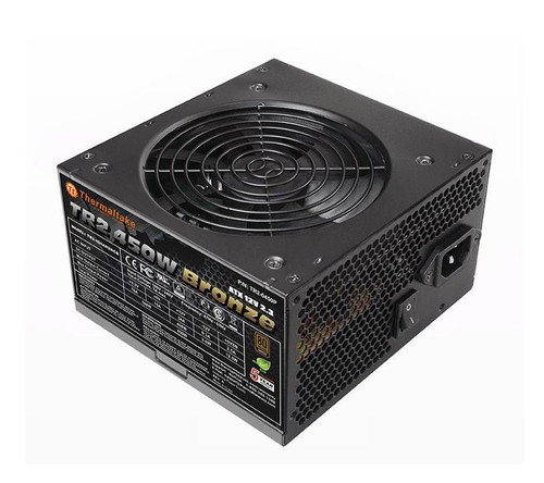 TR2-450AH2NCB | Thermaltake Tech | PS-TR2-0450NPCB-B 450-Watts ATX12V 82% Efficiency 80 Plus Bronze Power Supply