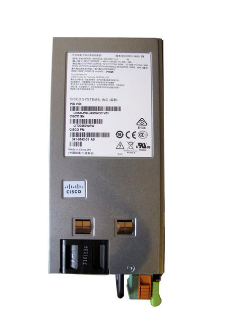 341-0542-01 | Cisco | 930-Watt 48V DC Common Slot Power Supply for C-series servers