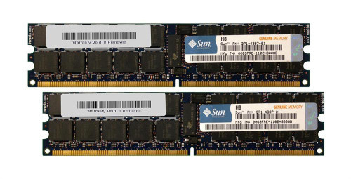X4287A-N | Sun | 16GB Kit (2 X 8GB) PC2-5300 DDR2-667MHz ECC Registered CL5 240-Pin DIMM Dual Rank Memory