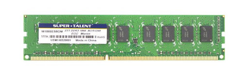 W1866EB8GM | Super Talent | 8GB PC3-14900 DDR3-1866MHz ECC Unbuffered CL13 240-Pin DIMM Dual Rank Memory Module