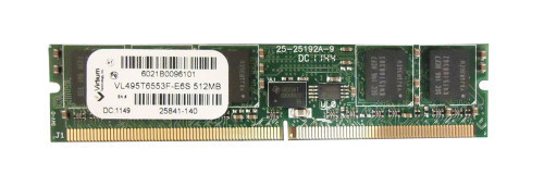 VL495T6553F-E6S | Virtium | 512MB PC2-5300 DDR2-667MHz ECC Registered CL5 244-Pin Mini-DIMM Very Low Profile (VLP) Single Rank Memory Module