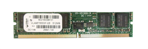 VL495T6553F-E6 | Virtium | 512MB PC2-5300 DDR2-667MHz ECC Registered CL5 244-Pin Mini-DIMM Very Low Profile (VLP) Single Rank Memory Module