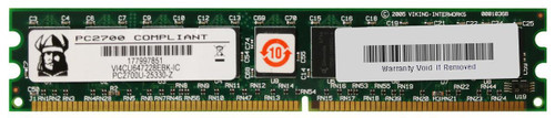 VI4CU647228EBK-IC | Viking | 512MB PC2700 DDR-333MHz Registered ECC CL2.5 184-Pin DIMM 2.5V Memory Module