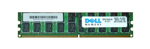 SNPGT744CK2 | Dell | 16GB Kit (2 X 8GB) PC2-5300 DDR2-667MHz ECC Registered CL5 240-Pin DIMM Quad Rank Memory