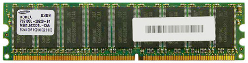 PE224011 | Edge Memory | 512MB PC2100 DDR-266MHz ECC Unbuffered CL2.5 184-Pin DIMM Memory Module