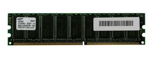 PE193799 | Edge Memory | 256MB PC3200 DDR-400MHz ECC Unbuffered CL3 184-Pin DIMM Memory Module
