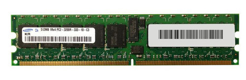 PC2-3200R-333-10-C3 | Samsung | 512MB PC2-3200 DDR2-400MHz ECC Registered CL3 240-Pin DIMM Single Rank Memory Module PC2-3200R-333-10-C3 | Samsung | 512MB PC2-3200 DDR2-400MHz ECC Registered CL3 240-Pin DIMM Single Rank Memory Module