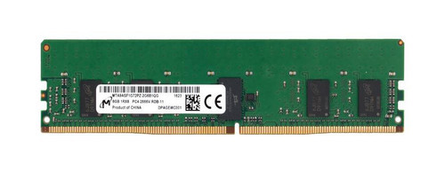 MTA9ASF1G72PZ-2G6B1QG | Micron | 8GB PC4-21300 DDR4-2666MHz Registered ECC CL19 288-Pin DIMM 1.2V Single Rank Memory Module MTA9ASF1G72PZ-2G6B1QG | Micron | 8GB PC4-21300 DDR4-2666MHz Registered ECC CL19 288-Pin DIMM 1.2V Single Rank Memory Module