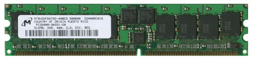 MT9VDDF6472G-40BD3 | Micron | 512MB PC3200 DDR-400MHz Registered ECC CL3 184-Pin DIMM 2.5V Single Rank Memory Module