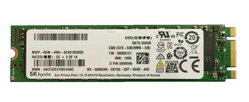 00WX4N | Dell | 256GB SATA 6Gbps M.2 2280 Internal Solid State Drive (SSD)