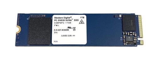 SDBPNPZ-1T00-10SB | Western Digital | SN530 1TB TLC PCI Express 3.0 x4 NVMe M.2 2280 Internal Solid State Drive (SSD)