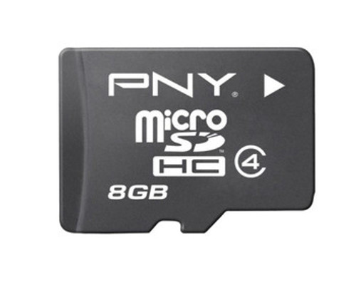 PSDU8G4GE | PNY | 8GB Class 4 microSDHC Flash Memory Card with SD Adapter
