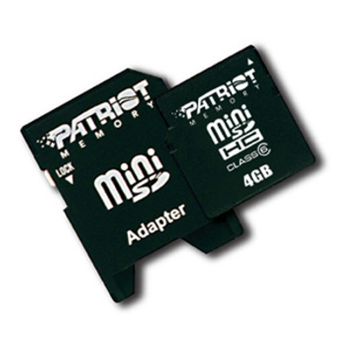 PSF4GMSDHC6 | Patriot | 4GB Class 6 miniSDHC Flash Memory Card