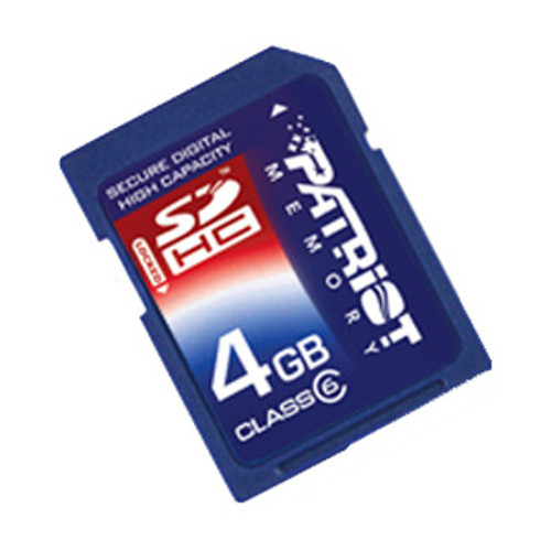 PSF4GSDHC6 | Patriot | 4GB Class 6 SDHC Flash Memory Card