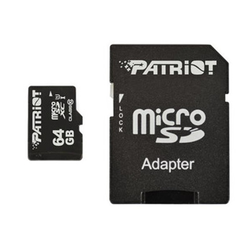 PSF64GMCSDXC10 | Patriot | 64GB Class 10 microSDXC UHS-I Flash Memory Card
