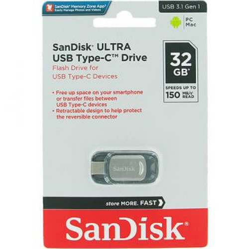 SDCZ450-032G-Q46 | SanDisk | 32GB Ultra USB 3.1 Type-C Flash Drive