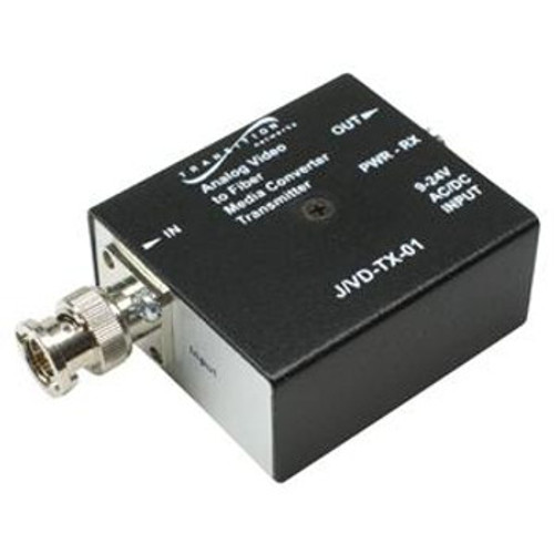 J/VD-TX-01 | Transition Networks | BNC 75 OHM Multi-Mode ST 1 Kilometer/0.6 Miles for Analog CCTV Video Just Convert-IT Stand Alone Media Converter