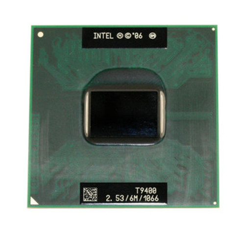 0F810K | Dell | 2.53GHz 1066MHz FSB 6MB L2 Cache Socket PGA478 Intel Core 2 Duo T9400 Mobile Processor Upgrade 0F810K | Dell | 2.53GHz 1066MHz FSB 6MB L2 Cache Socket PGA478 Intel Core 2 Duo T9400 Mobile Processor Upgrade