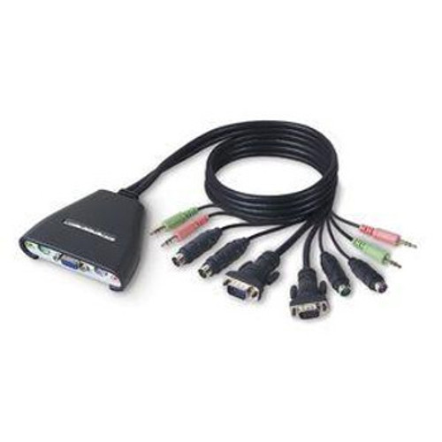 F1DL102P | Belkin | 2-Port KVM Switch with Audio Support and Built-In Cabling F1DL102P | Belkin | 2-Port KVM Switch with Audio Support and Built-In Cabling