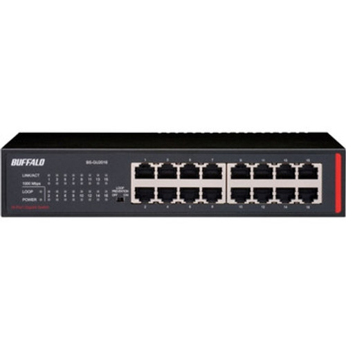 BS-GU2016 | Buffalo | 16-Ports Desktop/Rackmount Gigabit Green Ethernet Switch