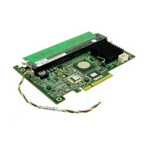 GR155 | Dell | PERC 5/i 256MB Cache Dual Channel SAS 3Gbps PCI Express 1.0 x8 Integrated RAID 0/1/5/10/50 Controller Card