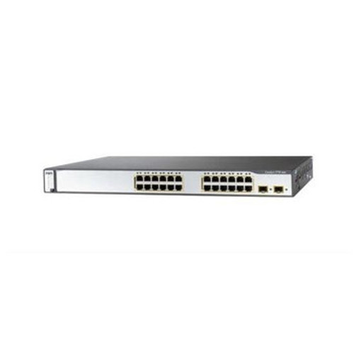 WS-C3750-24PS-E= | Cisco | Catalyst 3750 24-Ports RJ-45 PoE Manageable Rack-mountable Switch with 2x SFP Ports