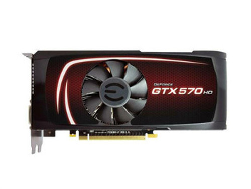012-P3-1576-T1 | EVGA | GeForce GTX 570 Superclocked 1280MB 320-bit GDDR5 PCI Express 2.0 x16 HDCP Ready SLI Support Video Graphics Card